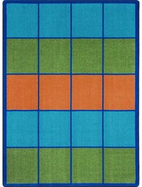 Joy Carpets Kid Essentials Squares to Spare Multi